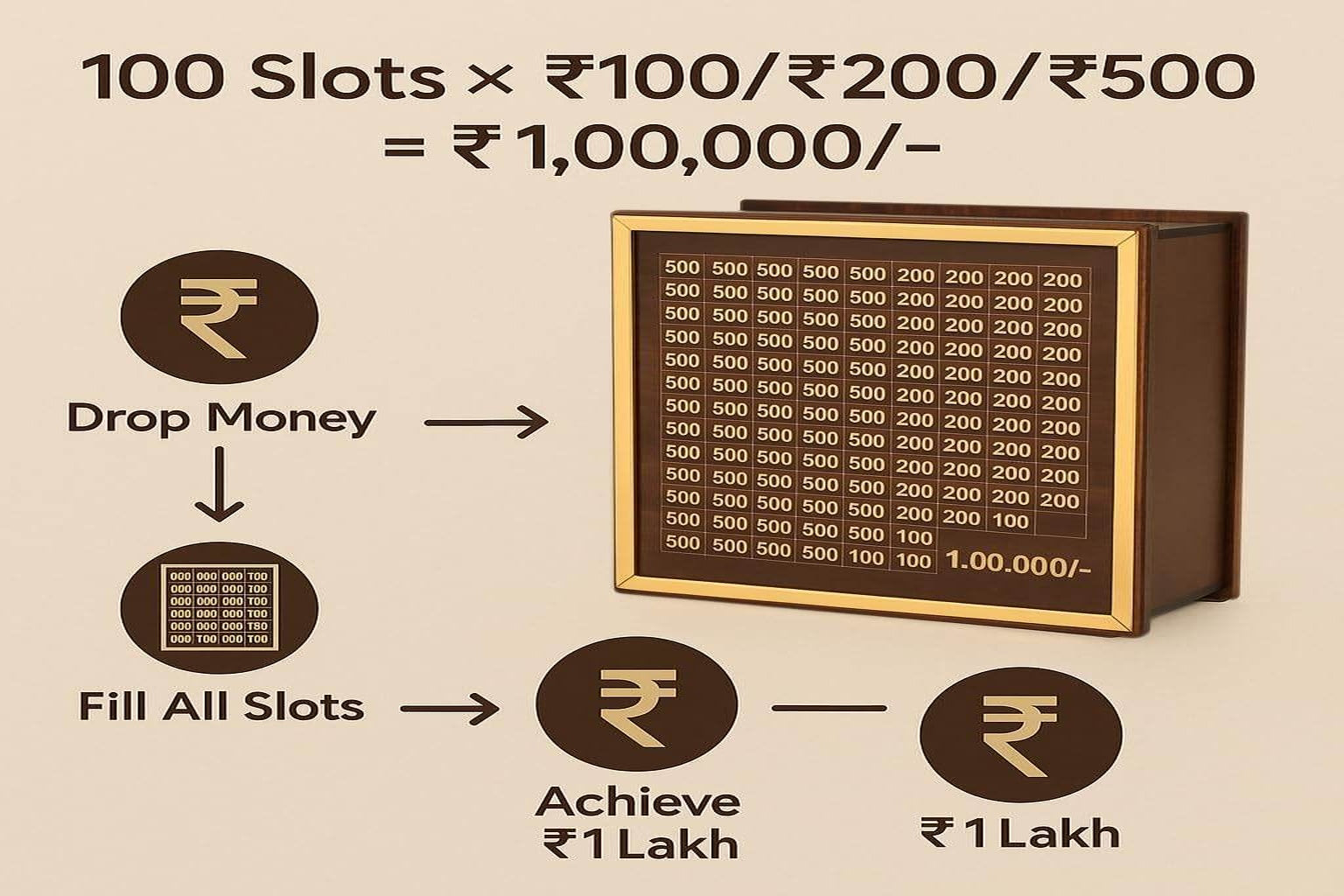 ₹1 Lakh Savings Challenge Box